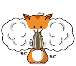 Hamster of the cheek pouch bread bun sticker #15013286