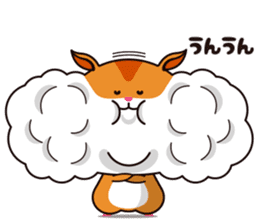 Hamster of the cheek pouch bread bun sticker #15013294