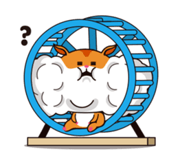 Hamster of the cheek pouch bread bun sticker #15013300