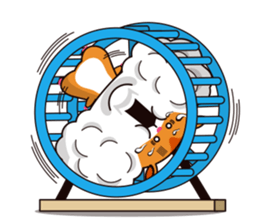 Hamster of the cheek pouch bread bun sticker #15013301