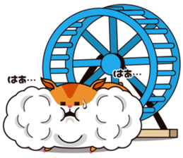 Hamster of the cheek pouch bread bun sticker #15013302