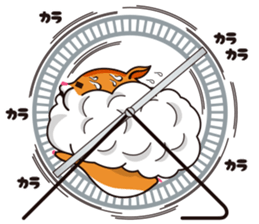 Hamster of the cheek pouch bread bun sticker #15013303