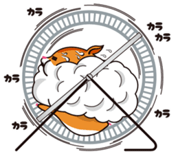 Hamster of the cheek pouch bread bun sticker #15013303