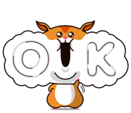 Hamster of the cheek pouch bread bun sticker #15013306