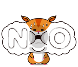 Hamster of the cheek pouch bread bun sticker #15013307