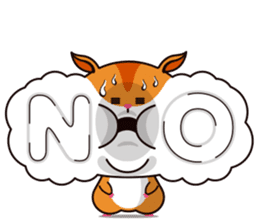 Hamster of the cheek pouch bread bun sticker #15013307