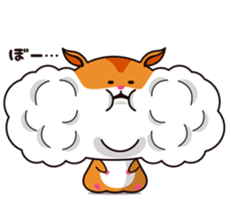 Hamster of the cheek pouch bread bun sticker #15013308