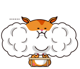 Hamster of the cheek pouch bread bun sticker #15013309