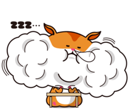 Hamster of the cheek pouch bread bun sticker #15013310