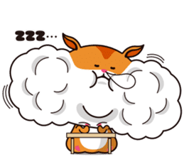 Hamster of the cheek pouch bread bun sticker #15013310