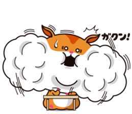 Hamster of the cheek pouch bread bun sticker #15013311