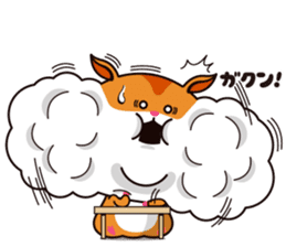 Hamster of the cheek pouch bread bun sticker #15013311