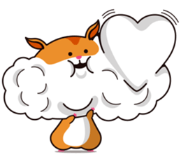 Hamster of the cheek pouch bread bun sticker #15013315