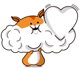 Hamster of the cheek pouch bread bun sticker #15013315