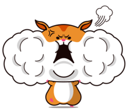 Hamster of the cheek pouch bread bun sticker #15013316