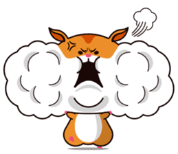 Hamster of the cheek pouch bread bun sticker #15013316