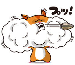 Hamster of the cheek pouch bread bun sticker #15013317