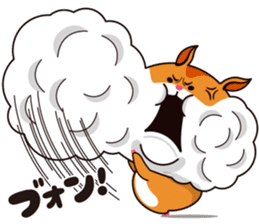 Hamster of the cheek pouch bread bun sticker #15013318