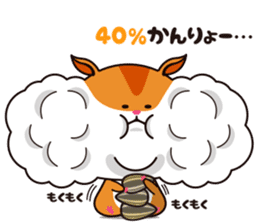 Hamster of the cheek pouch bread bun sticker #15013321