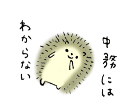 Hedgehog's name is Nakatsukasa sticker #15013572