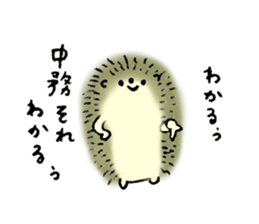 Hedgehog's name is Nakatsukasa sticker #15013581