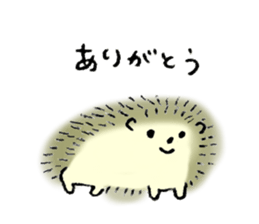 Hedgehog's name is Nakatsukasa sticker #15013584