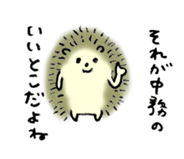 Hedgehog's name is Nakatsukasa sticker #15013586