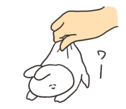 The rabbit which works sticker #15014121