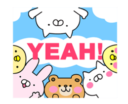 It moves cute! Cat bunny.2nd sticker #15014317