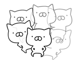 It moves cute! Cat bunny.2nd sticker #15014330