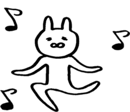 Rabbit loving freedom 3 sticker #15014552