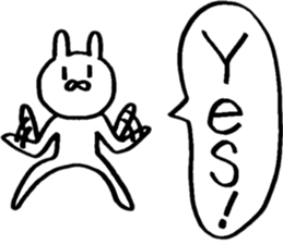 Rabbit loving freedom 3 sticker #15014563