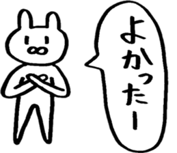 Rabbit loving freedom 3 sticker #15014578