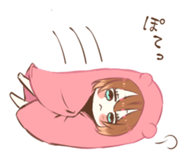 bear girl sticker sticker #15015074