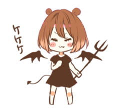 bear girl sticker sticker #15015083