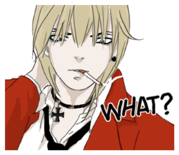 pretty girl in English1 sticker #15015818