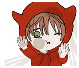 pretty girl in English1 sticker #15015820