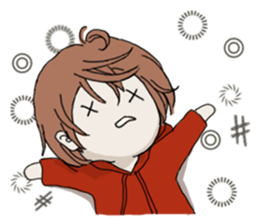 pretty girl in English1 sticker #15015833