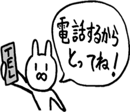 Rabbit loving freedom 2 sticker #15016055