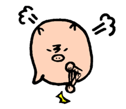 Bean pig sticker #15017255