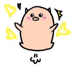 Bean pig sticker #15017257