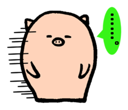 Bean pig sticker #15017261