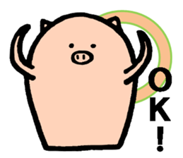 Bean pig sticker #15017272