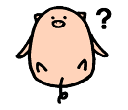 Bean pig sticker #15017282