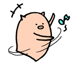 Bean pig sticker #15017289