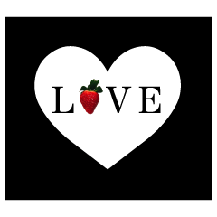 Happy Valentine's Day!Strawberry sticker