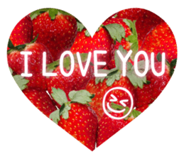 Happy Valentine's Day!Strawberry sticker sticker #15017971