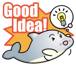 dolphin boy sticker #15018005
