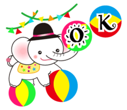 White Tender Elephant sticker #15019549