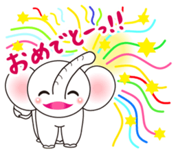 White Tender Elephant sticker #15019556